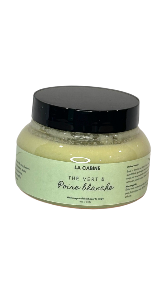 Exfoliant au sucre | Thé vert & Poire blanche