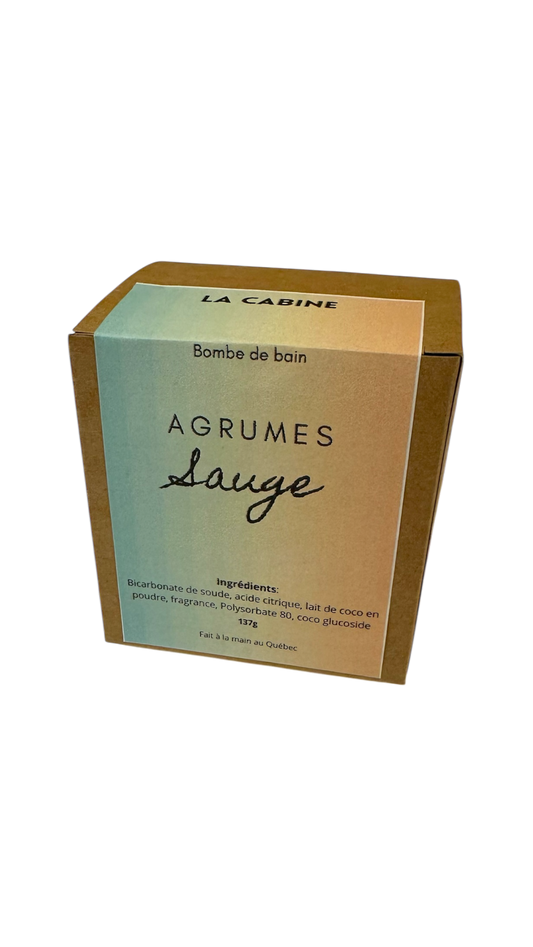 Bombe de bain | Agrume & Sauge